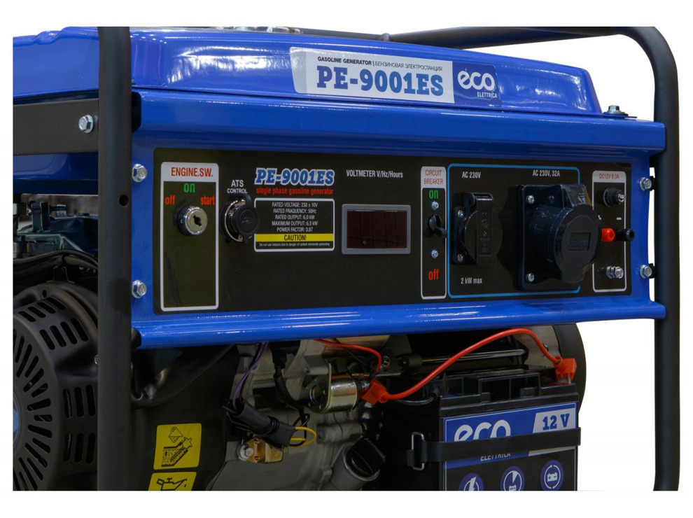 Электростанция (генератор бензиновый) ECO PE-9001ES (6.5 кВт)
