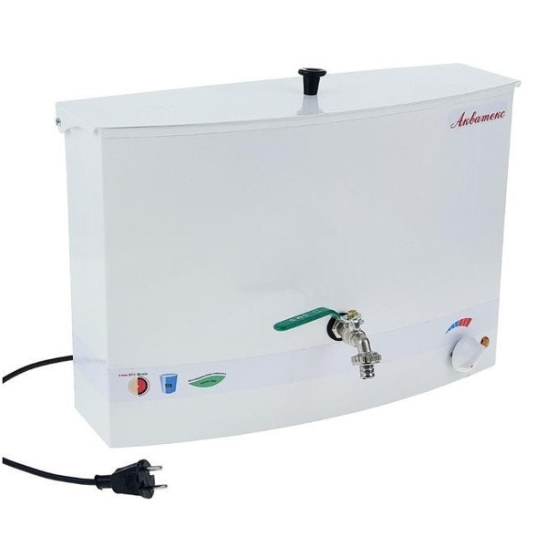 Бак с подогревом АКВАТЕКС 30 литров, металлический, с ДЕФЕКТОМ