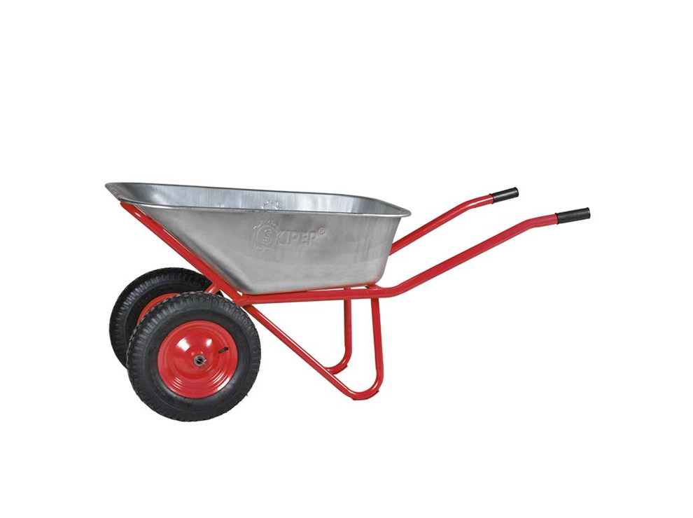 Тачка строительная SKIPER 2х125 PROFI (125 л, 330 кг)