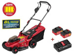 Газонокосилка аккумуляторная WORTEX CLM 3836 с АКБ 2шт. и ЗУ ALL1 (36 В (2х18 В)