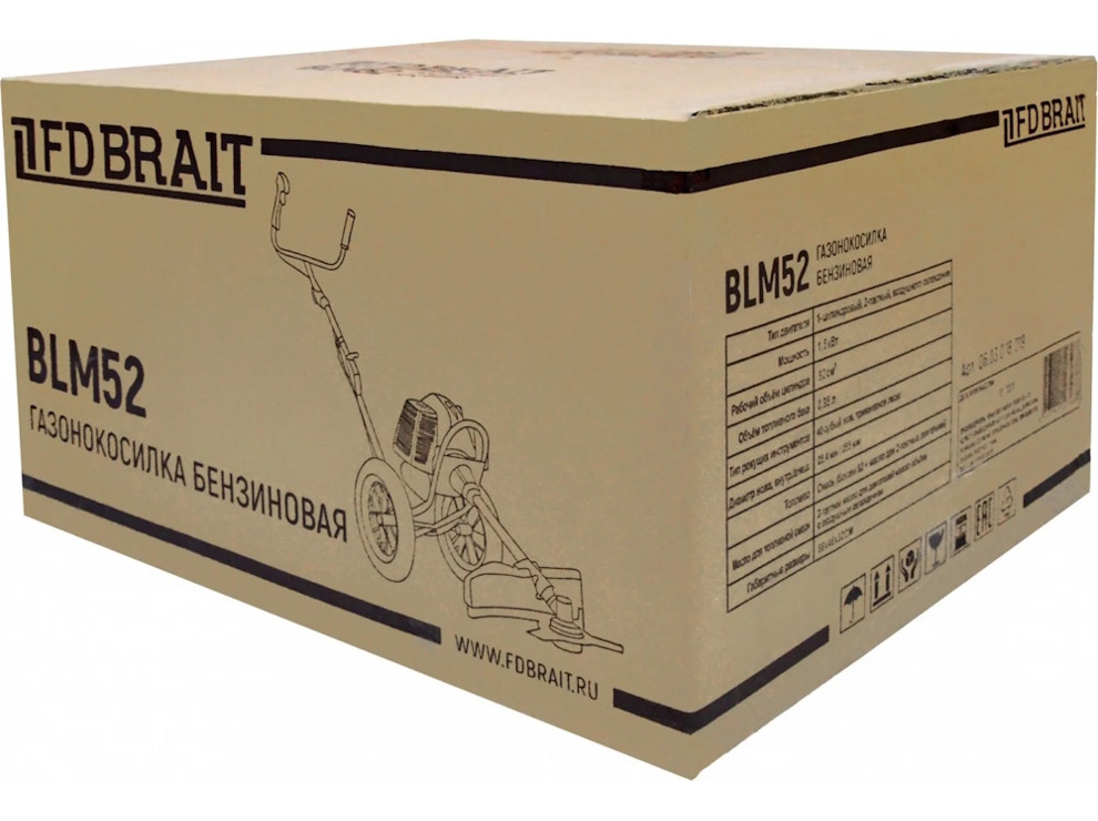 Газонокосилка-триммер бензиновая Brait BLM52