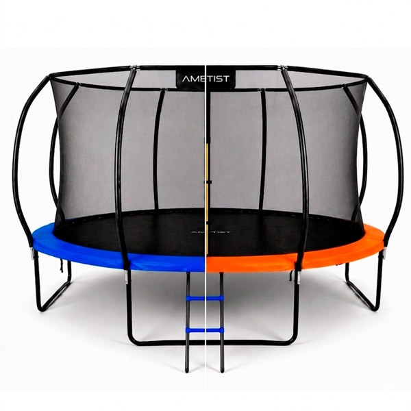 Батут AMETIST PRO Inside D435-14FT Blue/Orange