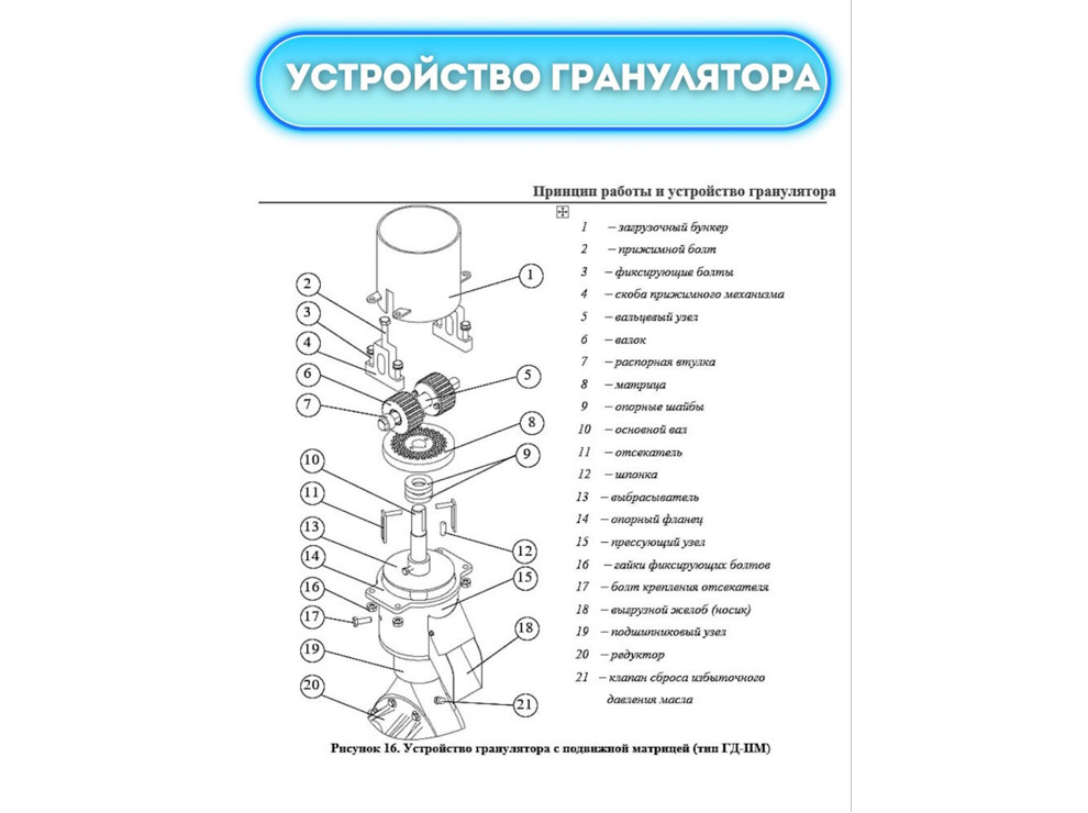 Гранулятор комбикорма ГД-145-220В (до 150 кг/час)