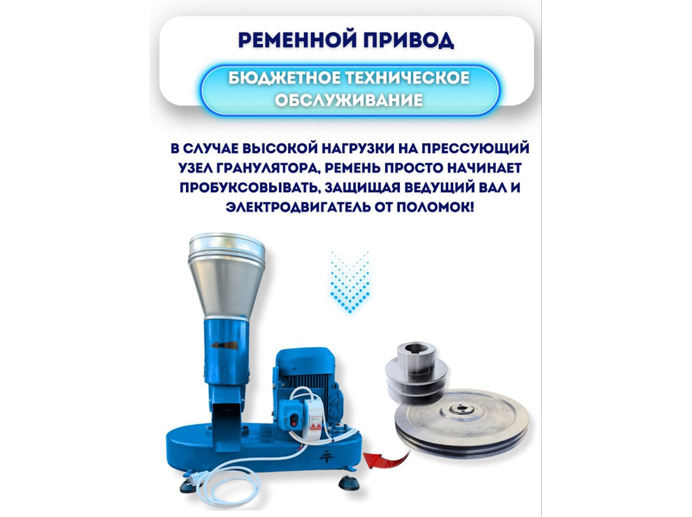 Гранулятор комбикорма ГДР-Соловей-1-220В (до 130 кг/час)