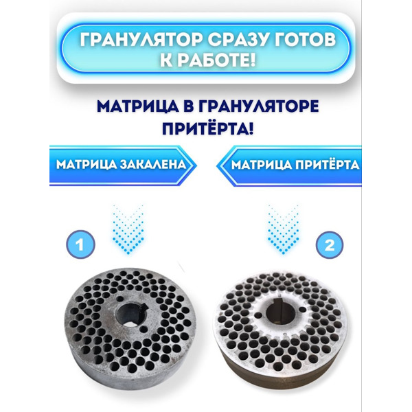 Гранулятор комбикорма ГДР-125-220В (до 80 кг/ч)