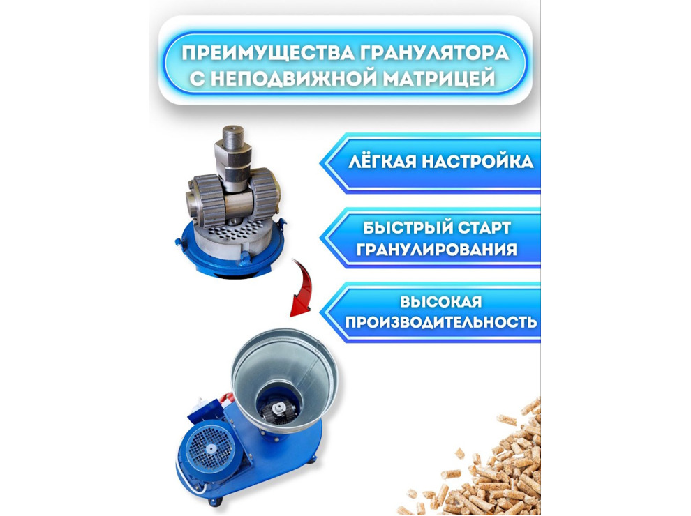Гранулятор комбикорма ГДР-Соловей-1-380В (до 150 кг/час)