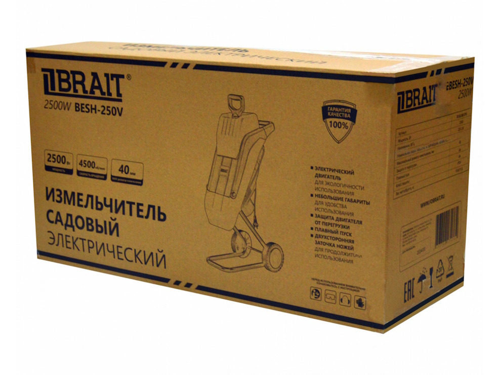 Садовый измельчитель электрический Brait BESH-250V