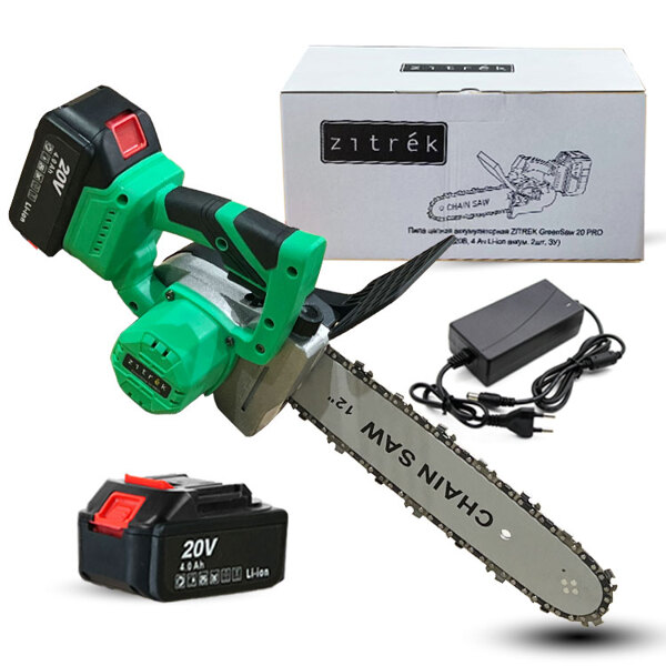 Аккумуляторная пила Zitrek GreenSaw 20 PRO 082-1852 (с 2-мя АКБ)