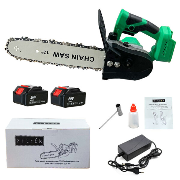 Аккумуляторная пила Zitrek GreenSaw 20 PRO 082-1852 (с 2-мя АКБ)
