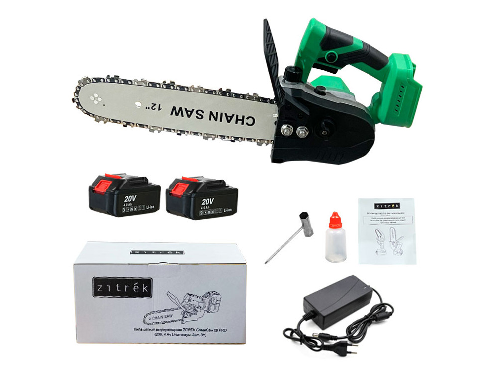 Аккумуляторная пила Zitrek GreenSaw 20 PRO 082-1852 (с 2-мя АКБ)