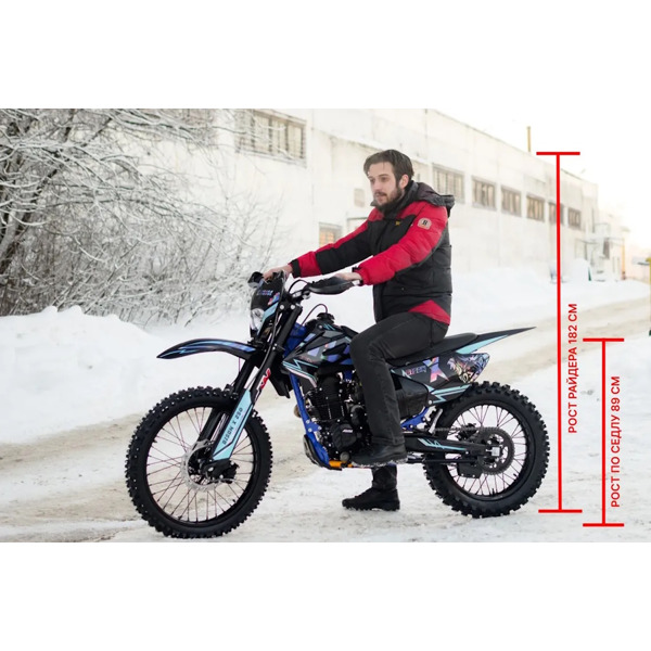 Эндуро мотоцикл AVM BisonX 250 красный