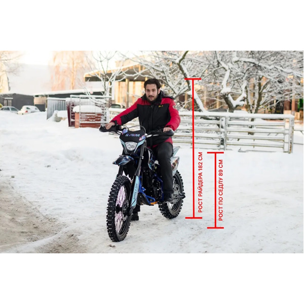 Эндуро мотоцикл AVM BisonX 250 красный