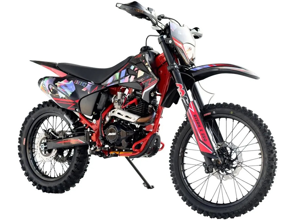 Эндуро мотоцикл AVM BisonX 250 красный