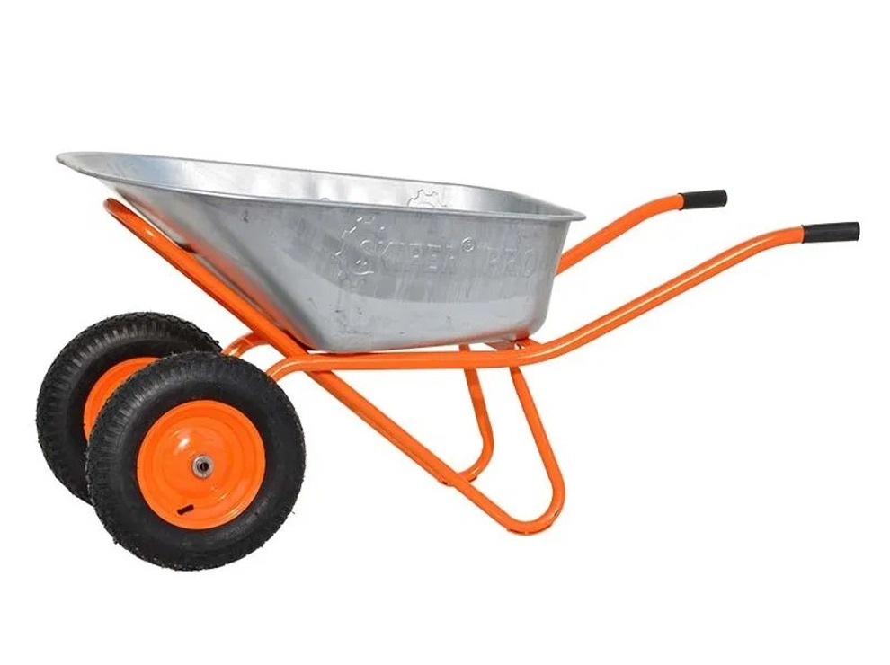 Тачка строительная SKIPER 2х130 expert PRO (130 л, 350 кг)