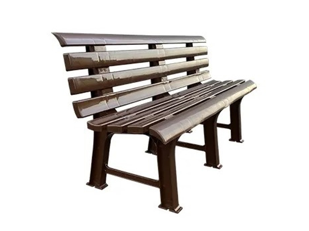 Пластиковая скамейка (коричневая)