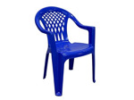 Пластиковый стул (кресло, синее)