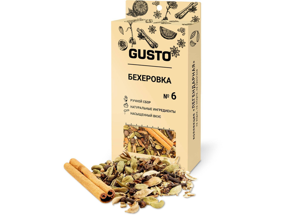 Сбор трав для приготовления настоек GUSTO Бехеровка 20 гр
