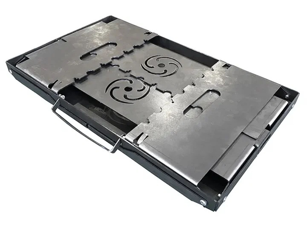 Аэро мангал складной Торнадика + сумка, нержавейка