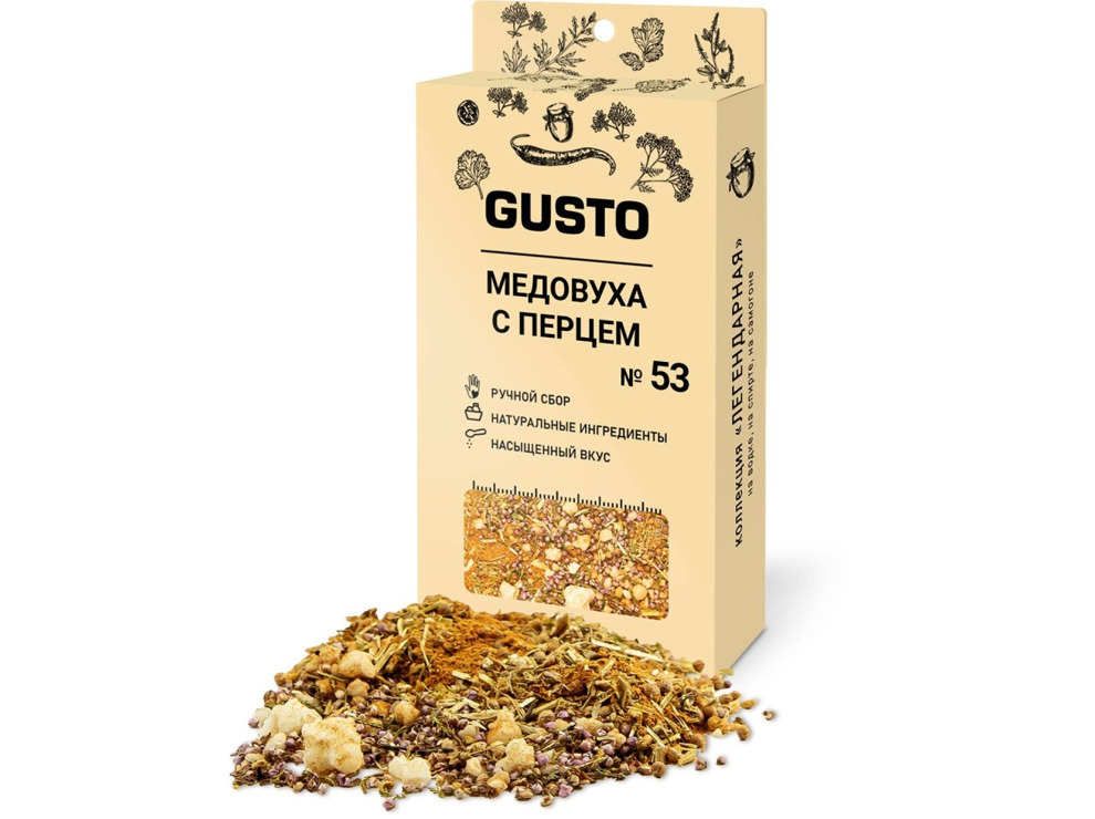 Сбор трав для приготовления настоек GUSTO NEW Медовуха с перцем 20 гр