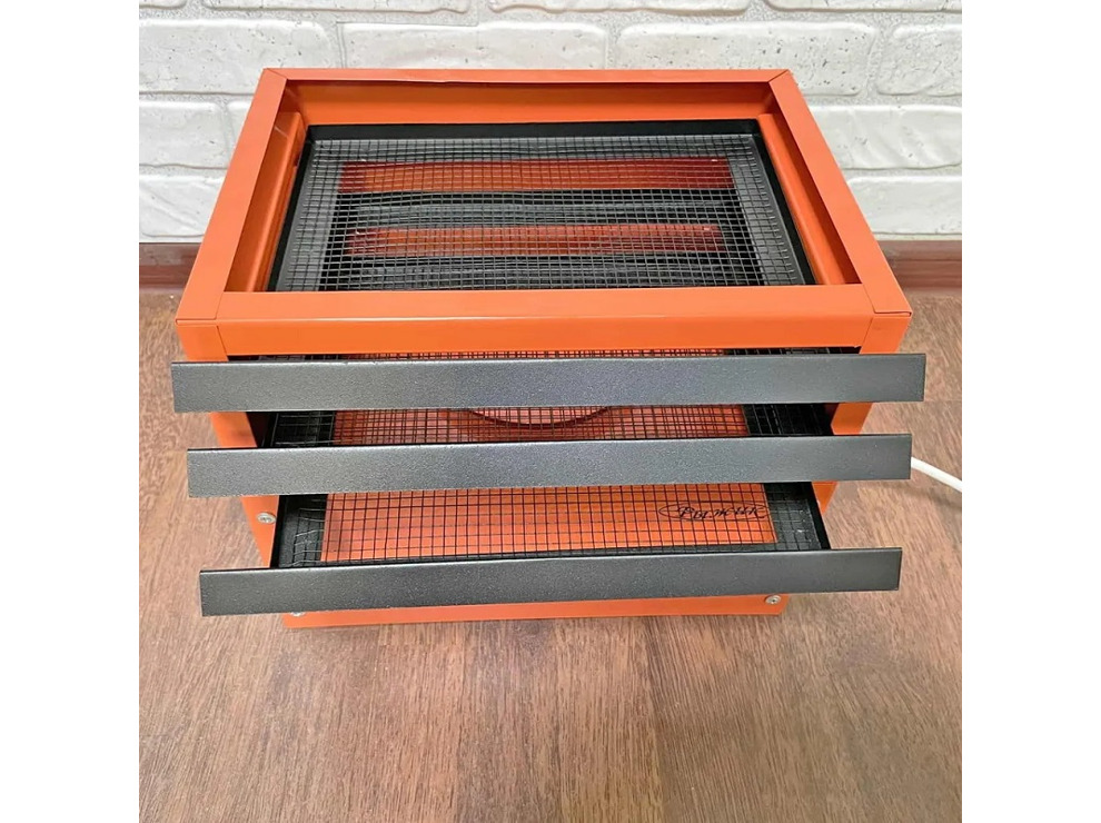 Сушилка электрическая для овощей и фруктов Рыжик (3 поддона, 400 Вт, защита от перегрева)