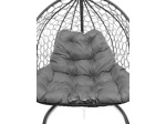 Кресло подвесное M-Group Для двоих (черный ротанг/серая подушка)