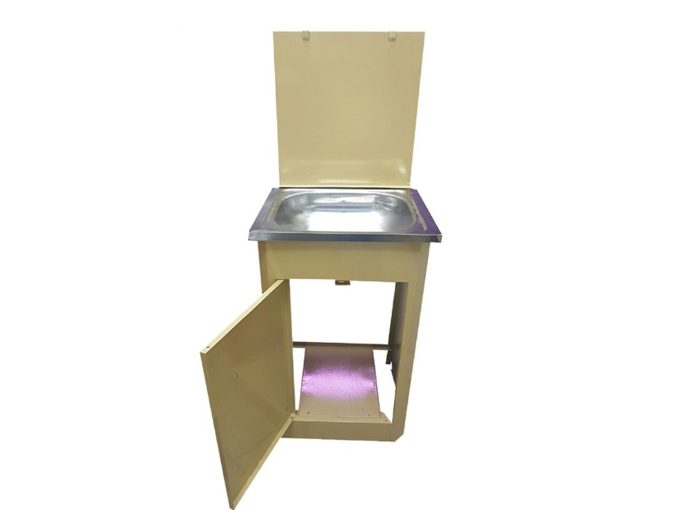 Умывальник Дачный Петромаш, бежевый (мойка и бак из нержавеющей стали) 15л с подогревом