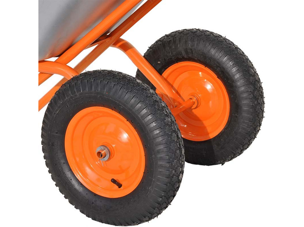 Тачка строительная SKIPER 2х130 expert PRO (130 л, 350 кг)