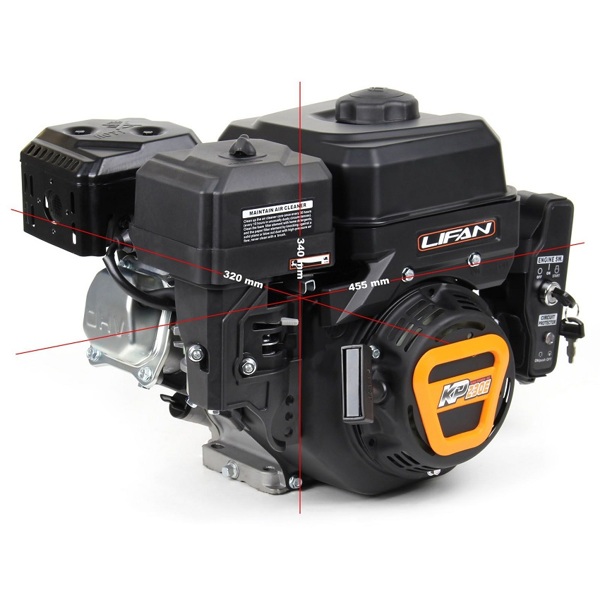 Двигатель бензиновый Lifan KP230E (вал 20мм под шпонку) 8л.с