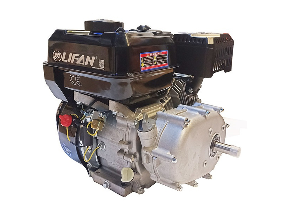 Двигатель бензиновый Lifan KP230-R (сцепление и редуктор 2:1, вал 20мм) 8.5 л.с 