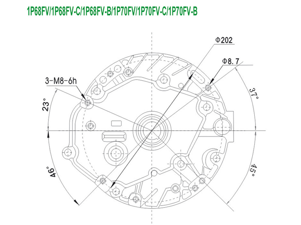 Двигатель бензиновый Lifan 1P70FV-B (вал 22мм) 6л.с