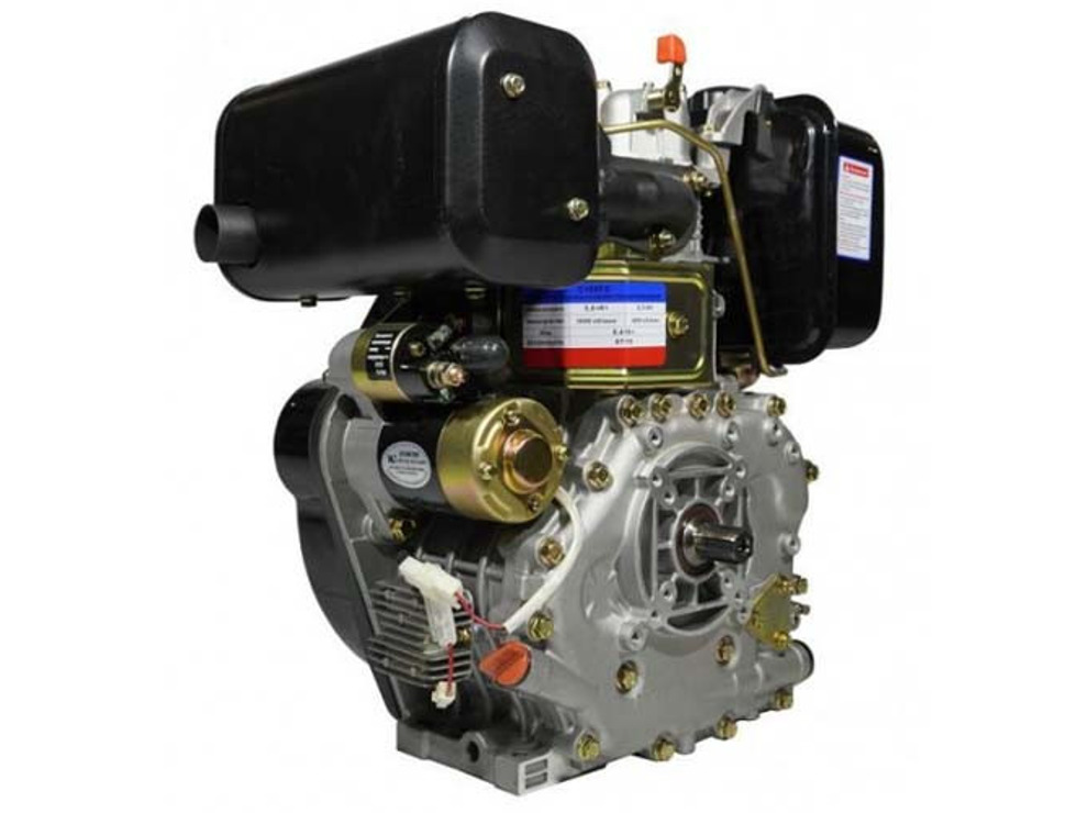 Двигатель дизельный Lifan C186F-D (шлицевой вал, 25мм) 10 л.с 6А