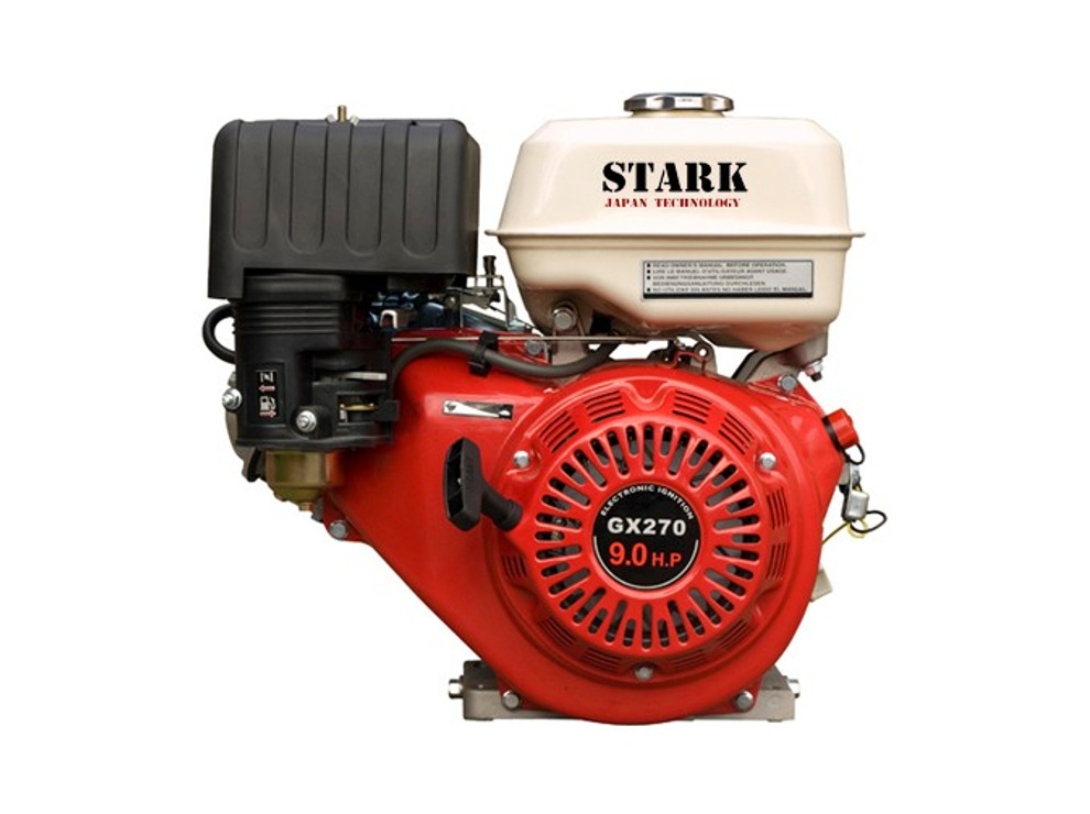 Двигатель бензиновый STARK GX270 (вал 25мм, под шпонку, сетка 90x90) 9 л.с.