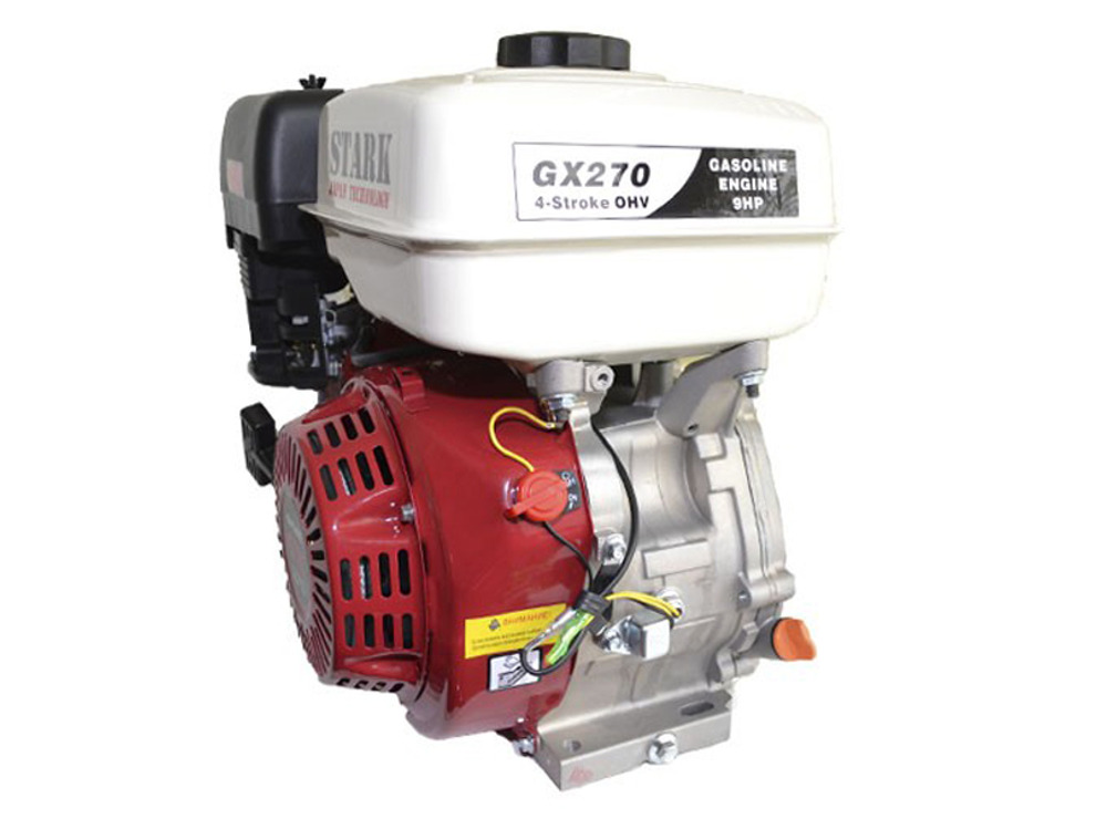 Двигатель бензиновый STARK GX270 (вал 25мм, под шпонку, сетка 90x90) 9 л.с.