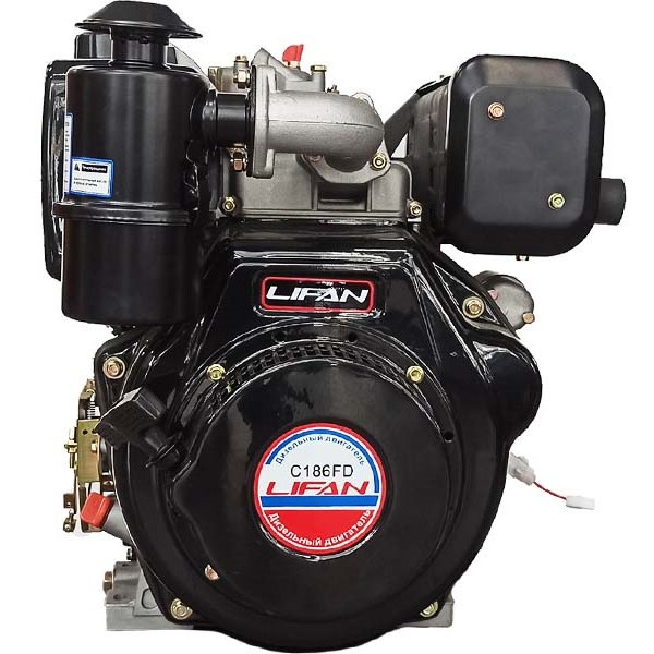 Двигатель дизельный Lifan C186F-D (вал 25мм под шпонку) 10 л.с 6А