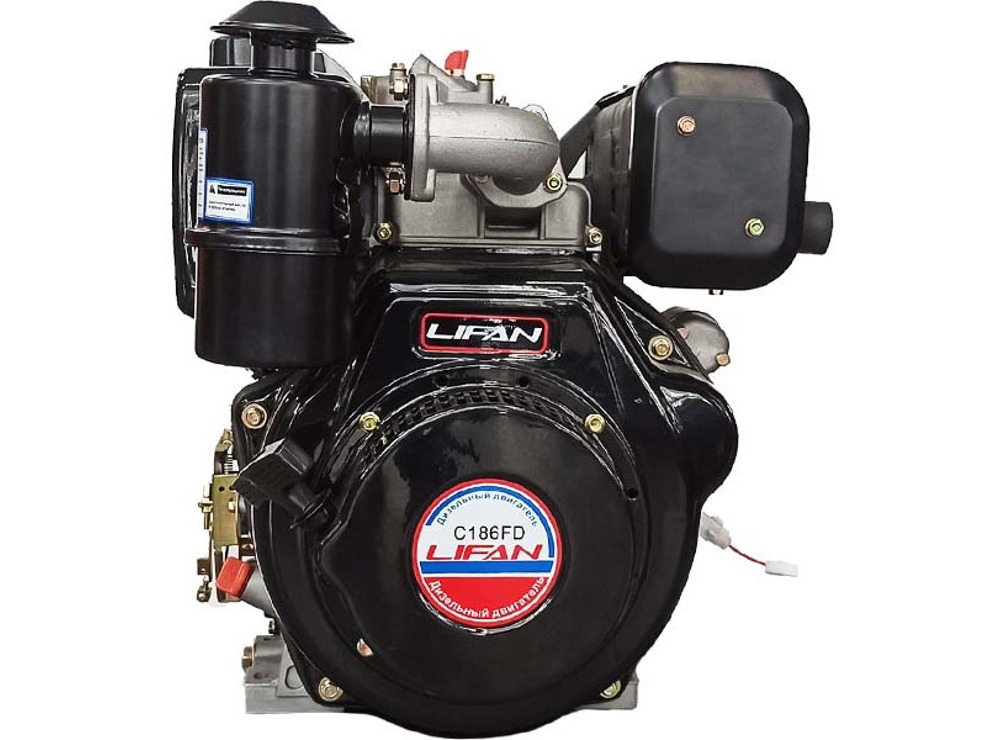 Двигатель дизельный Lifan C186F-D (вал 25мм под шпонку) 10 л.с 6А
