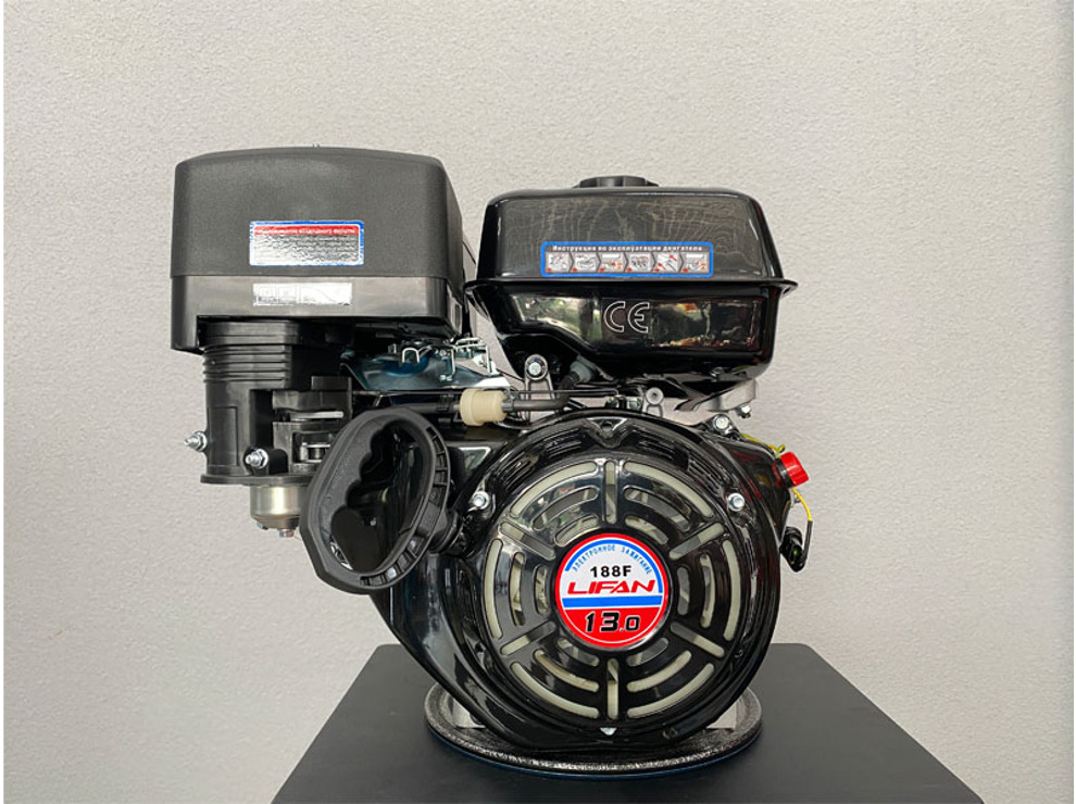 Двигатель бензиновый Lifan 188F (13 л.с, шпонка 25мм)