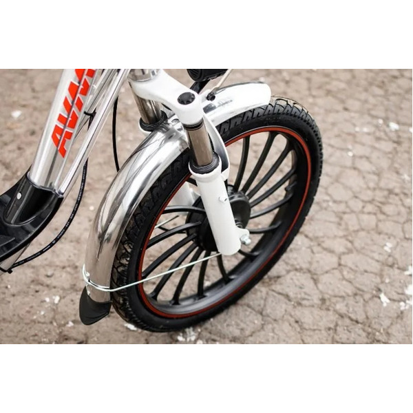 Электровелосипед AVM E-ALFA 20 Pro, серебристый