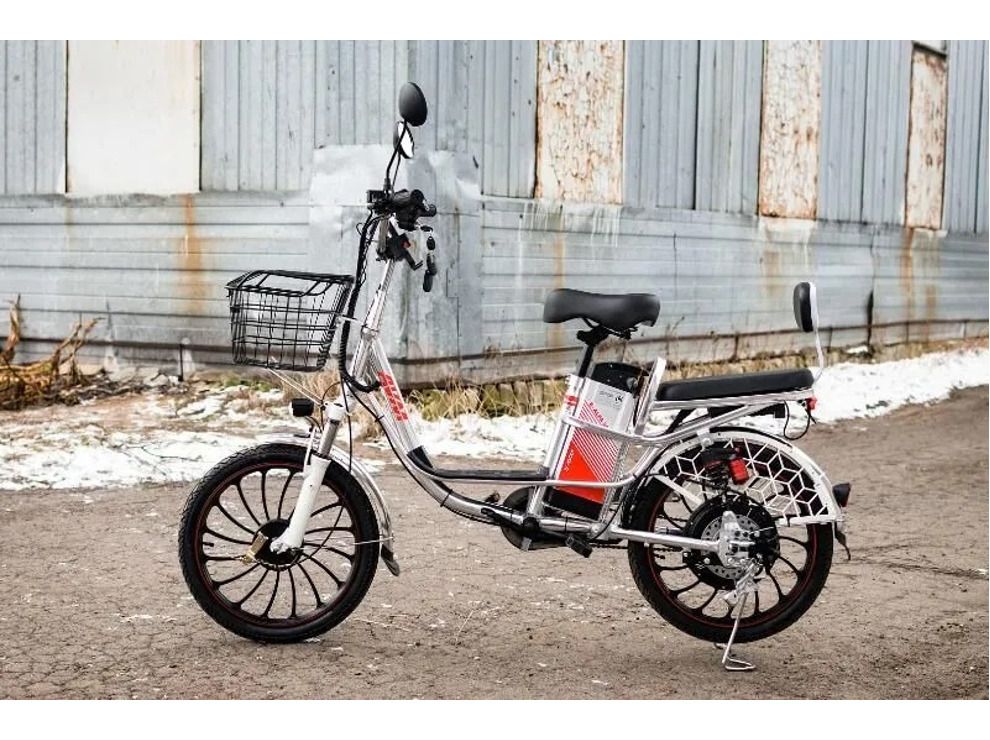 Электровелосипед AVM E-ALFA 20 Pro, серебристый