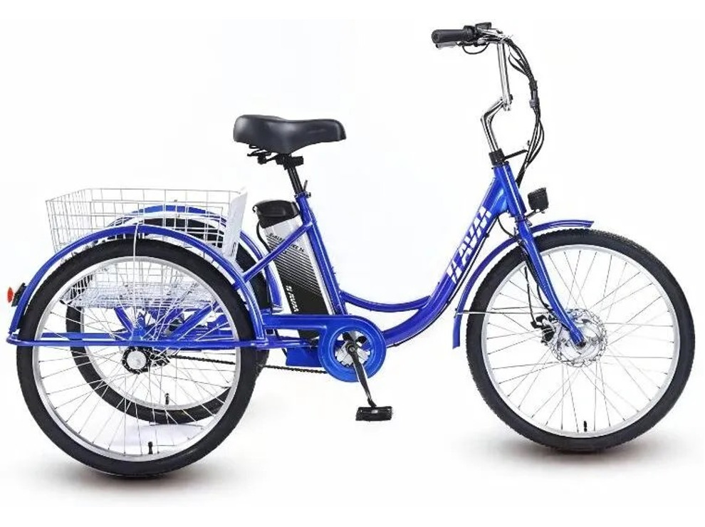 Электровелосипед AVM E-ALFA TRIKE 24, синий