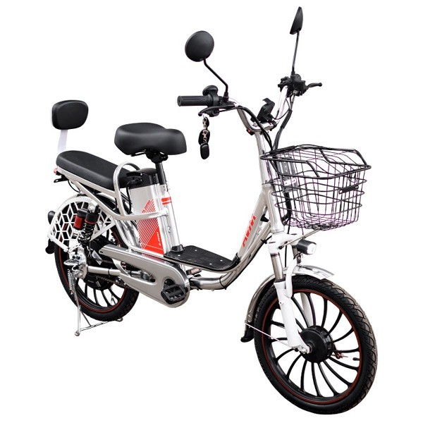 Электровелосипед AVM E-ALFA 20 Pro, серебристый