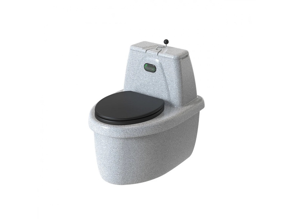Торфяной туалет Rostok Comfort (Росток Комфорт) белый гранит