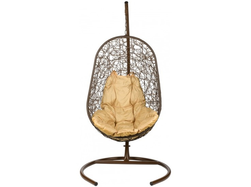 Кресло подвесное BiGarden Easy Brown (бежевая подушка)