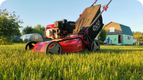 Sample - Обзор бензиновой самоходной газонокосилки Eco LG-633