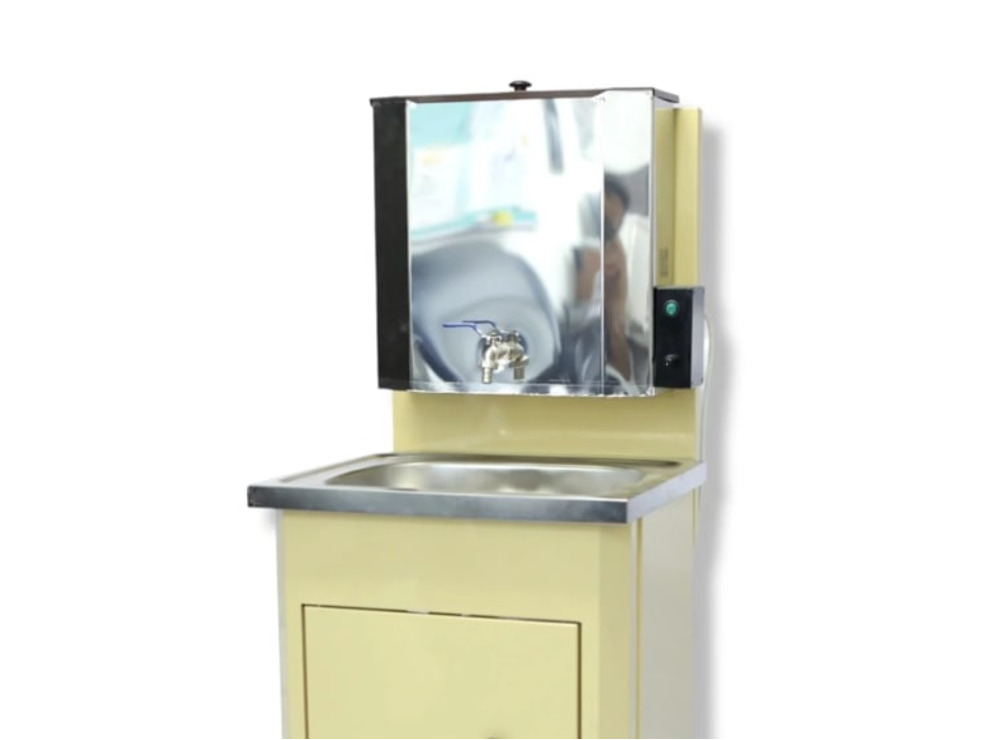 Умывальник Дачный Петромаш, бежевый (мойка и бак из нержавеющей стали) 20л с подогревом