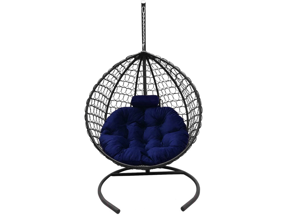 Подвесное кресло Кокон Капля Премиум (синий)
