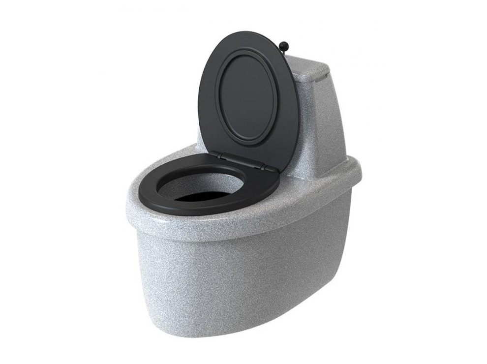 Торфяной туалет Rostok Comfort (Росток Комфорт) белый гранит