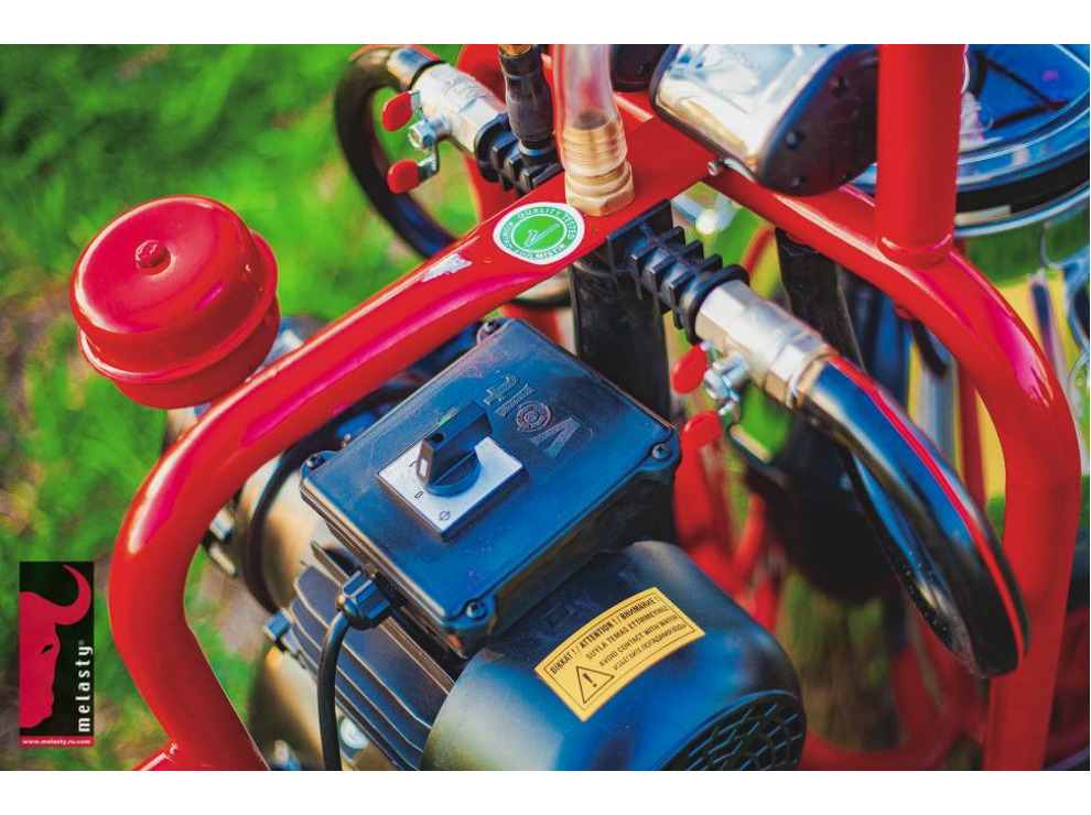 Доильный аппарат Melasty TK 2-PS до 20 коров в час (передвижной, силикон)