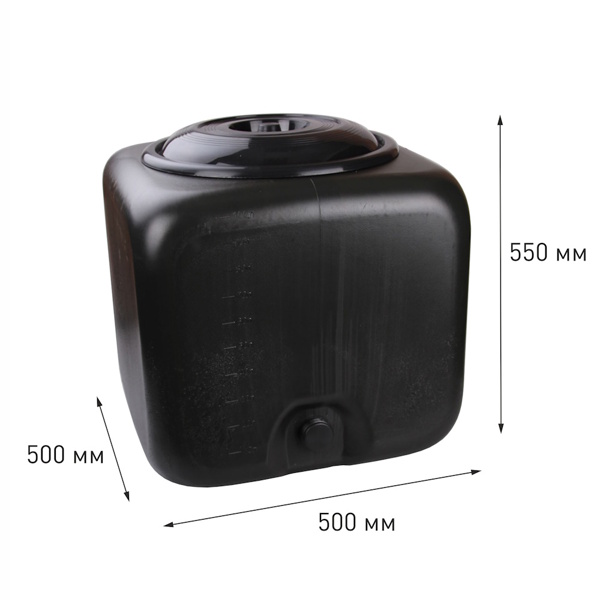 Бак для душа Альтернатива квадратный, 100 л