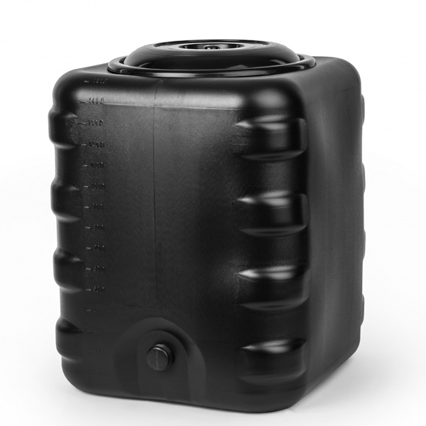 Бак с лейкой для душа Альтернатива квадратный, 150 л