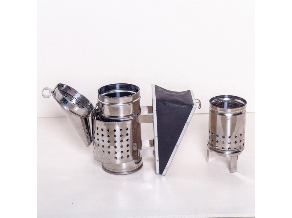 Дымарь нержавейка, термозащитный экран, мех съемный